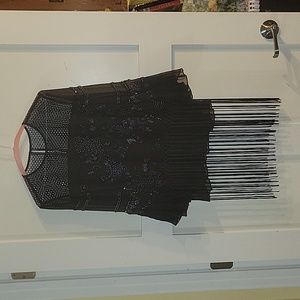 Beaded sheer top